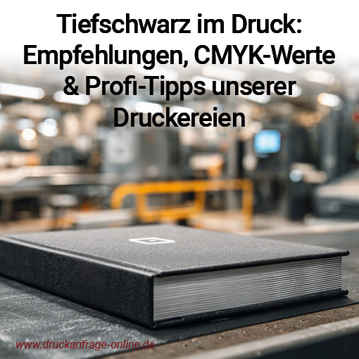 Tiefschwarz im Druck: Empfehlungen, CMYK-Werte & Profi-Tipps unserer Druckereien