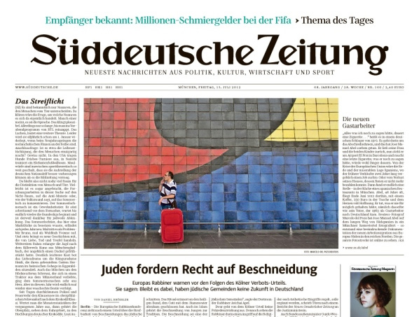 Süddeutsche Zeitung (SZ) in neuem Layout
